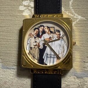 Norman Rockwell Artistic Gold Women's Watch by Classic Moments